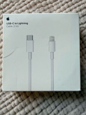 Apple USB-C to Lightning Cable 2m Genuine OEM MKQ42AM/A Fast Charging iPhone